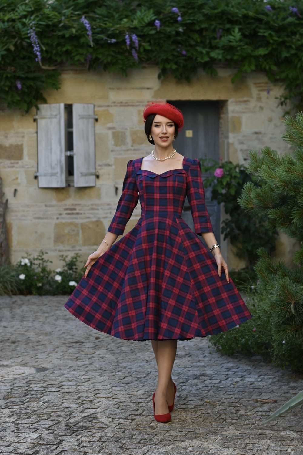 Margot Tartan Swing Dress